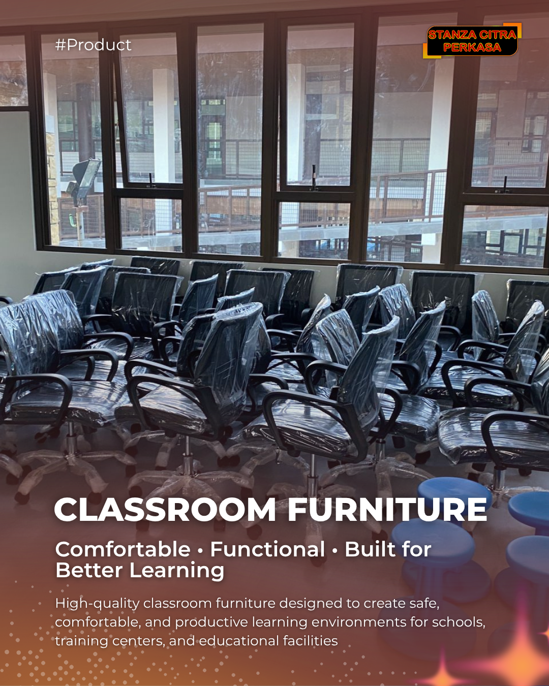 Classroom Furniture for Buin Batu School, PT Amman Mineral Nusa Tenggara