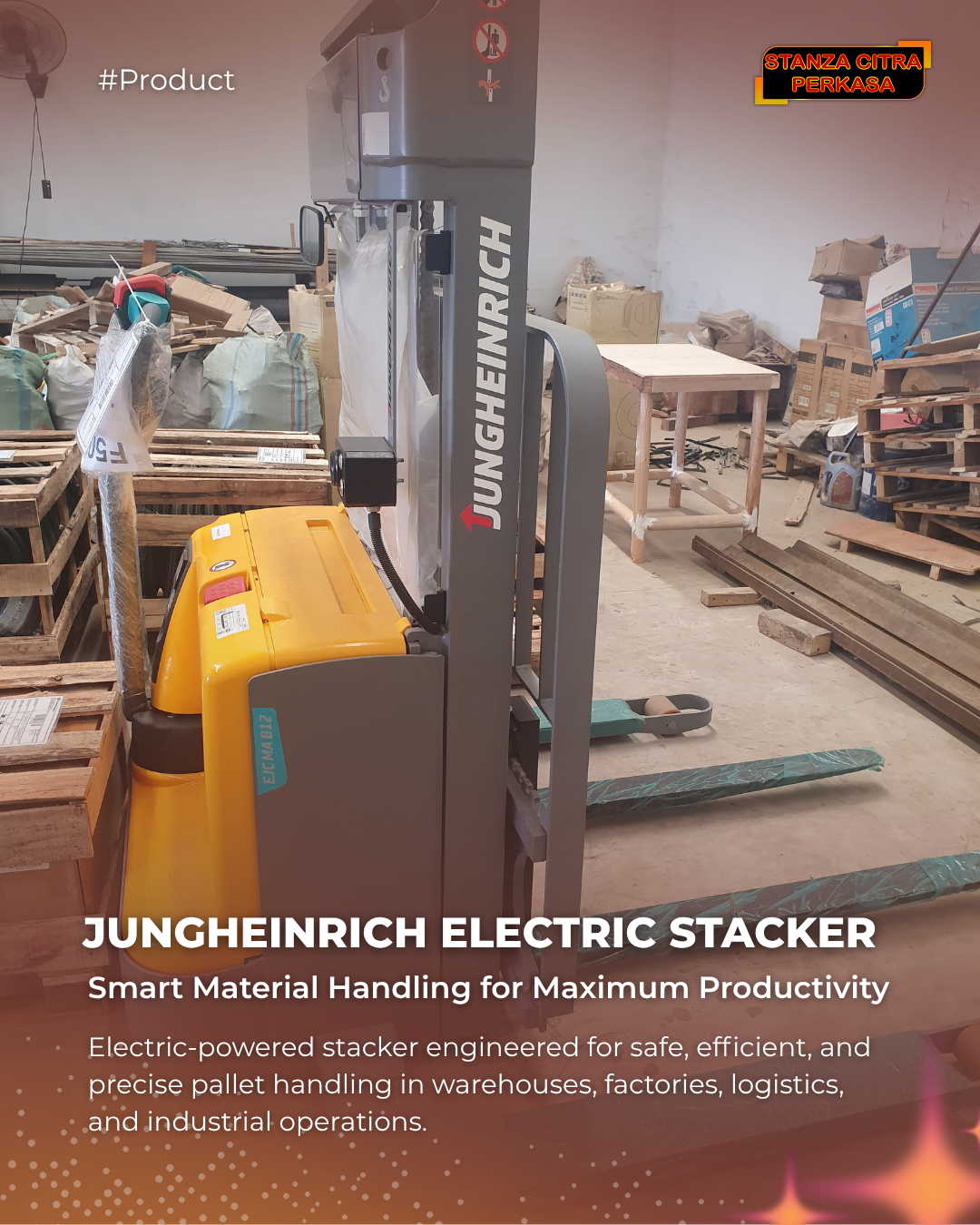 JUNGHEINRICH ELECTRIC STACKER – Smart Material Handling for Maximum Productivity