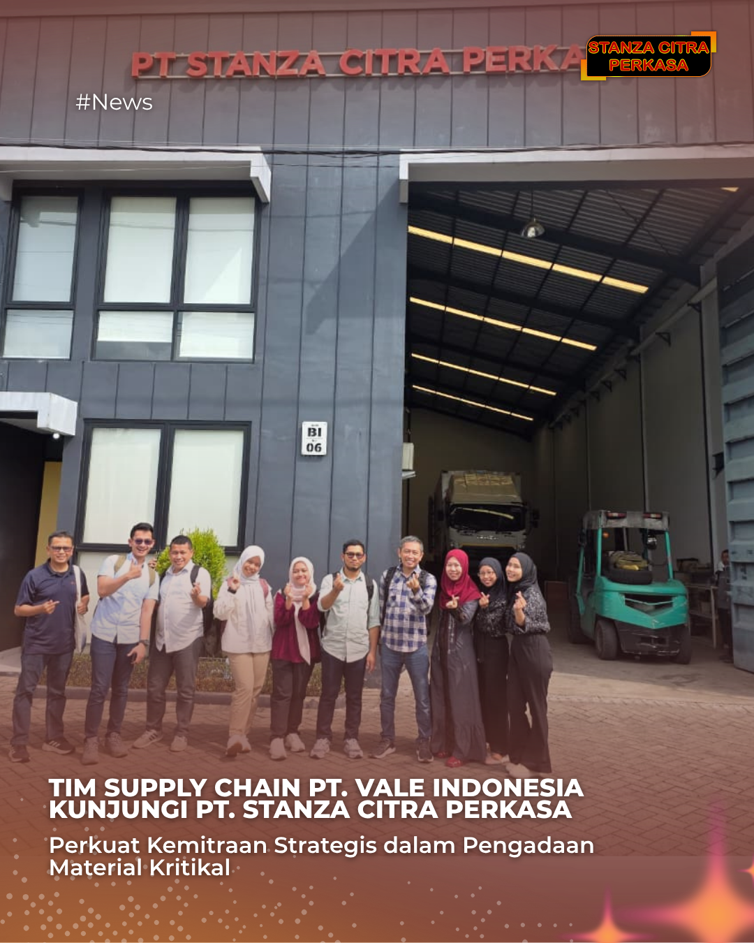 PT. Vale Indonesia Kunjungi PT. Stanza Citra Perkasa, Perkuat Kemitraan Strategis dalam Pengadaan Material Kritikal